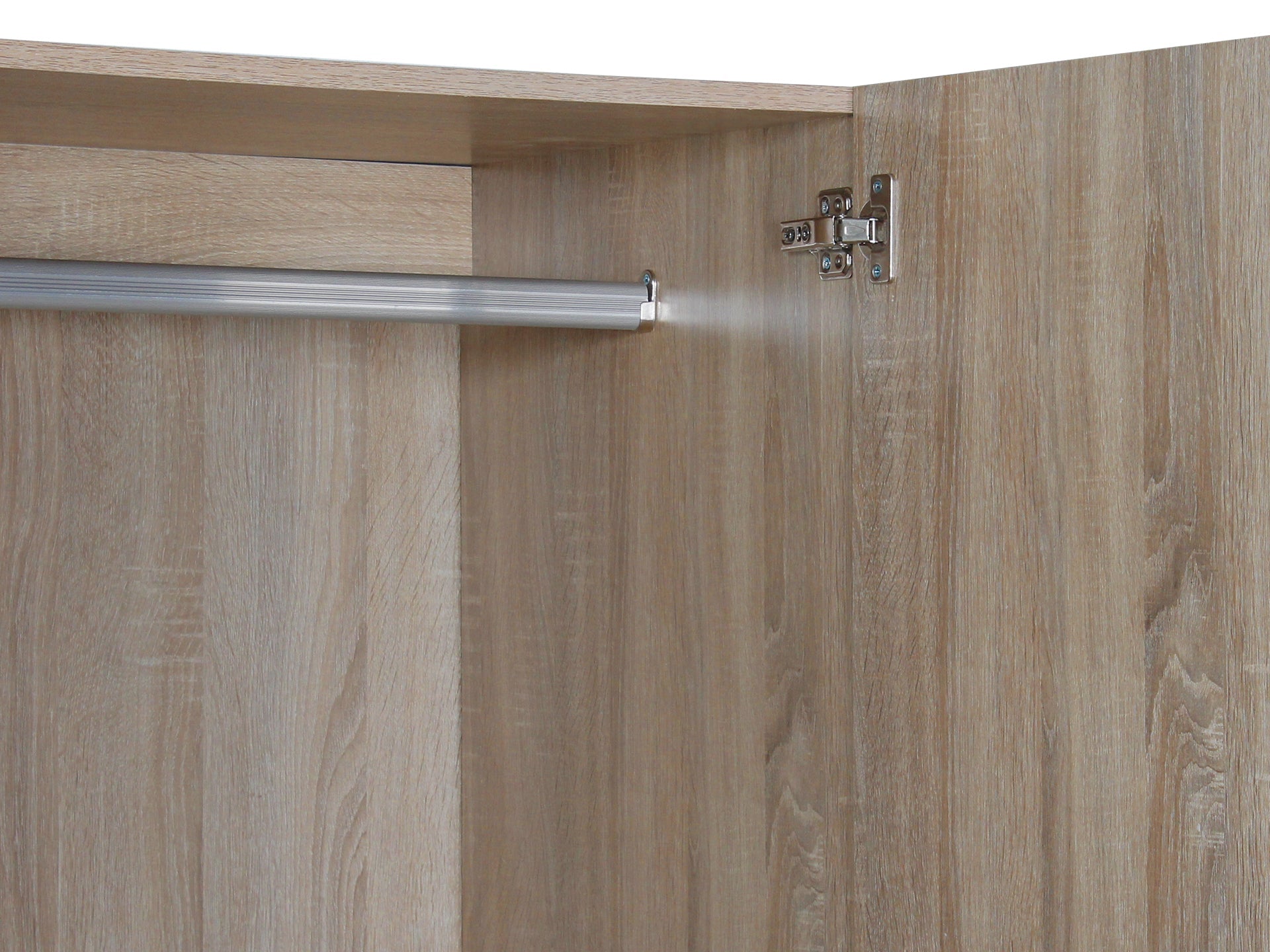 Bram 2 Door Wardrobe with 2 Drawers - Oak