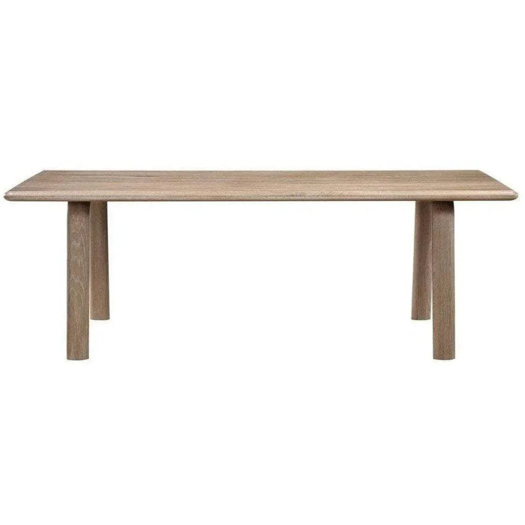 88 Inch Dining Table White Oak Natural