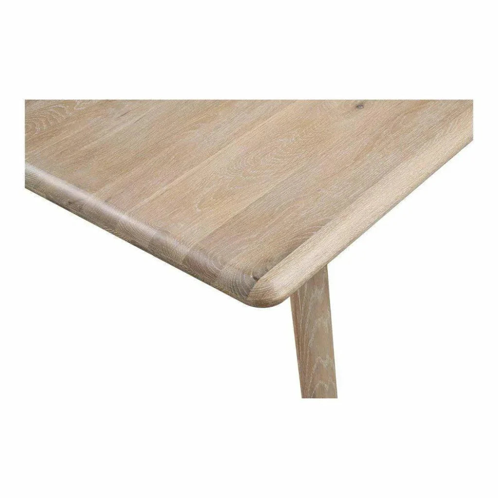 88 Inch Dining Table White Oak Natural