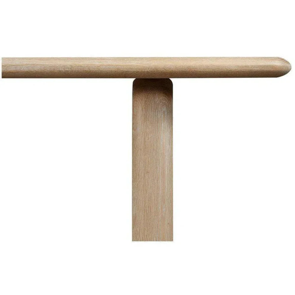 88 Inch Dining Table White Oak Natural