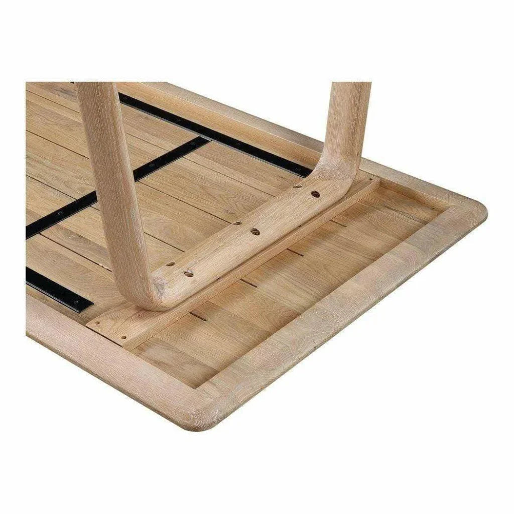 88 Inch Dining Table White Oak Natural