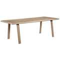 88 Inch Dining Table White Oak Natural