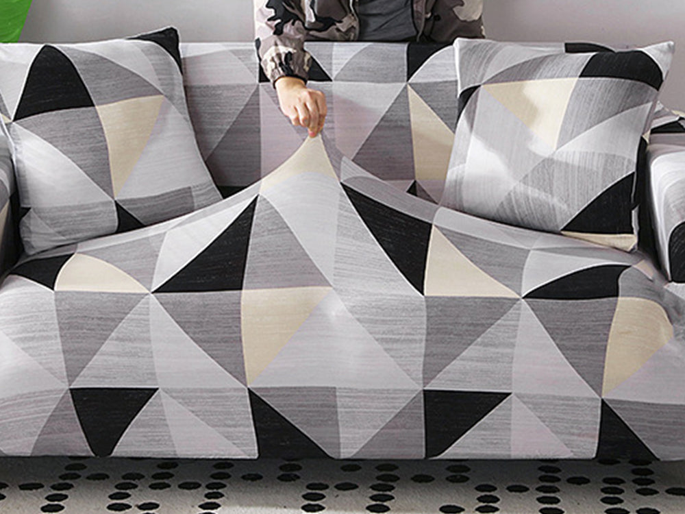3 Seater Sofa Couch Cover 190-230cm - GEOMETRIC