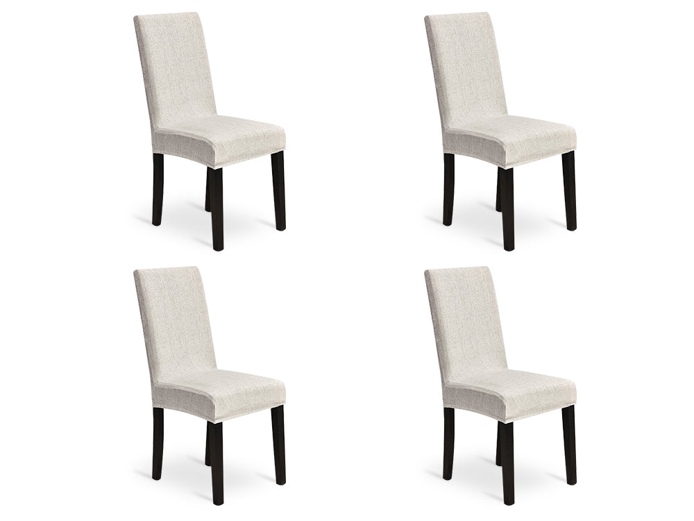 Dining Chair Cover - Set of 4 - Light Grey