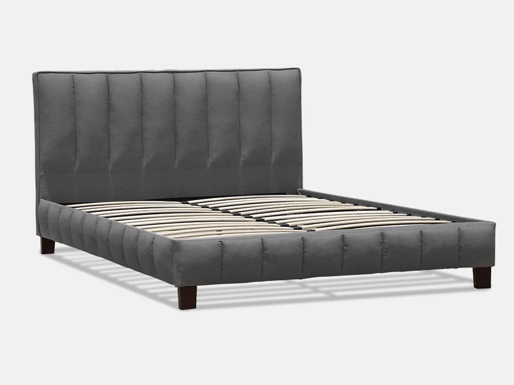 EIGER Queen Bed Frame - DARK GREY