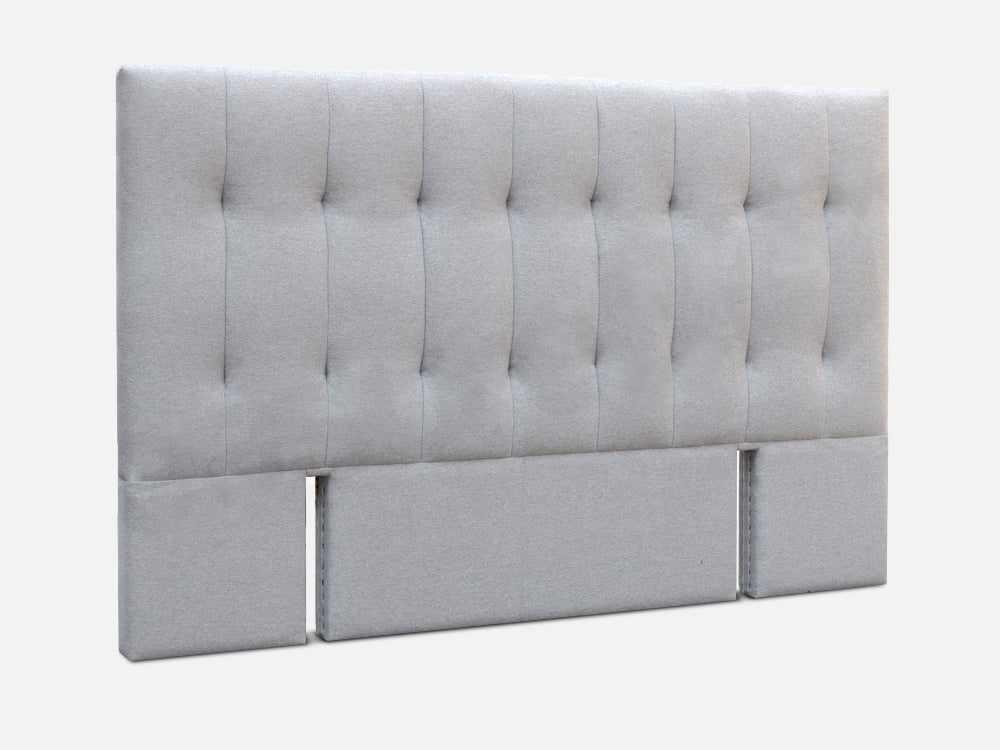 LISA KING Stand-alone Fabric Headboard - LIGHT GREY