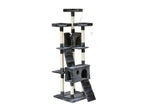 BINGO Cat Tree House 185cm 7 Levels - GREY