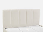 HLOLELA Queen Bed Frame with Storage - BEIGE