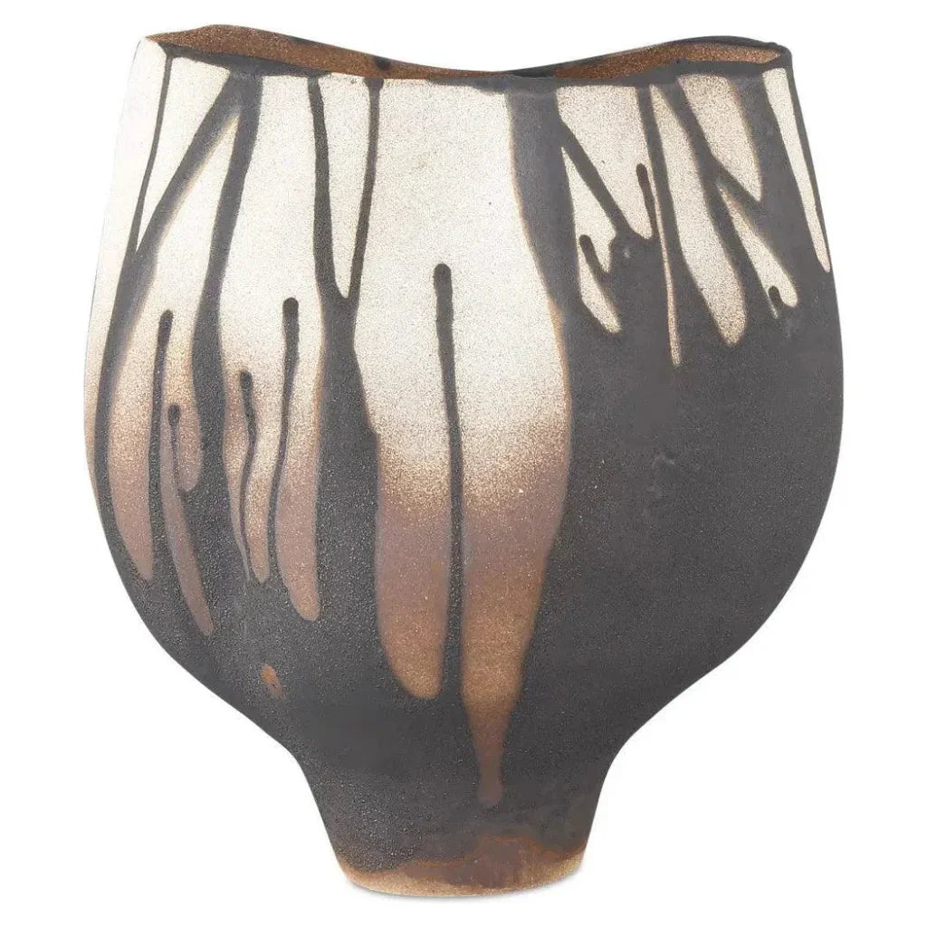 9 in. Inoue Porcelain Black Vase
