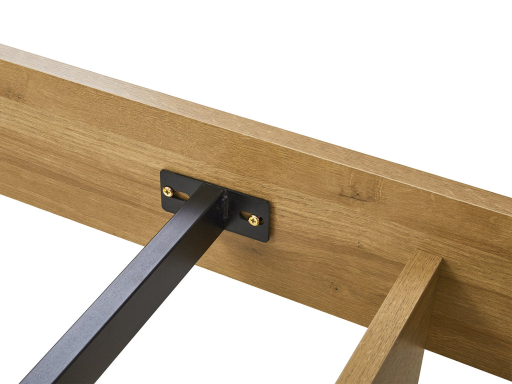 Hekla Queen Wooden Bed Frame - Oak