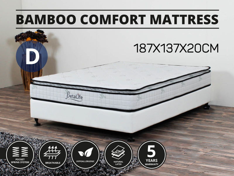 Bamboo Comfort Series Mattress - DOUBLE
