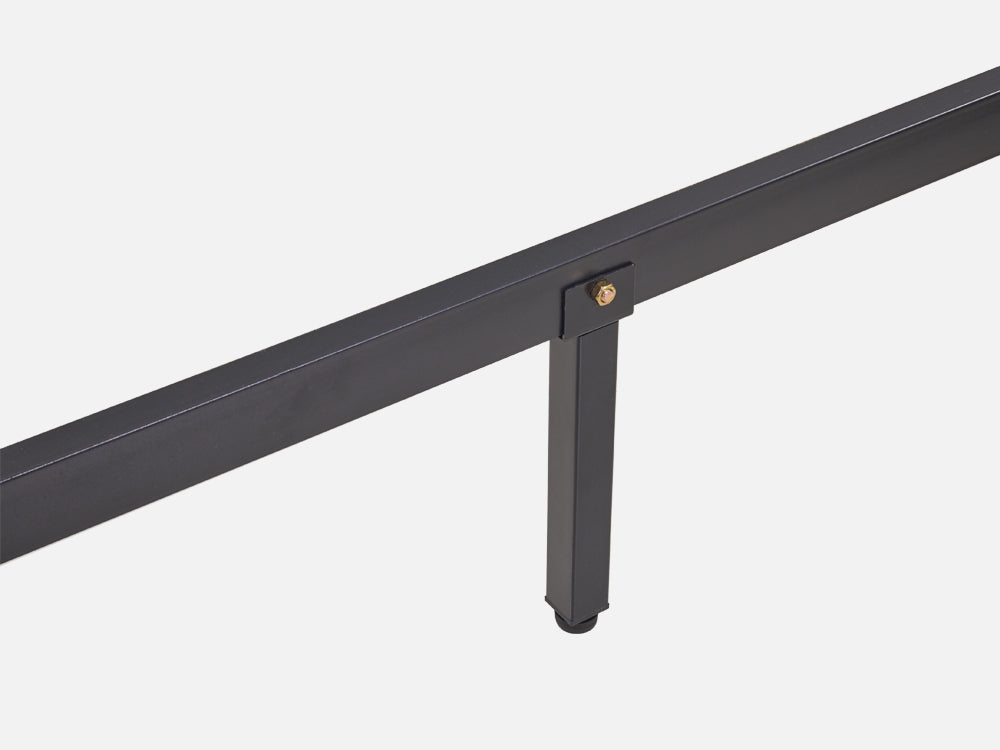 HLOLELA Queen Bed Frame with Storage - LIGHT GREY