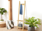 PYALA Wooden Coat Rack Hanger - Oak