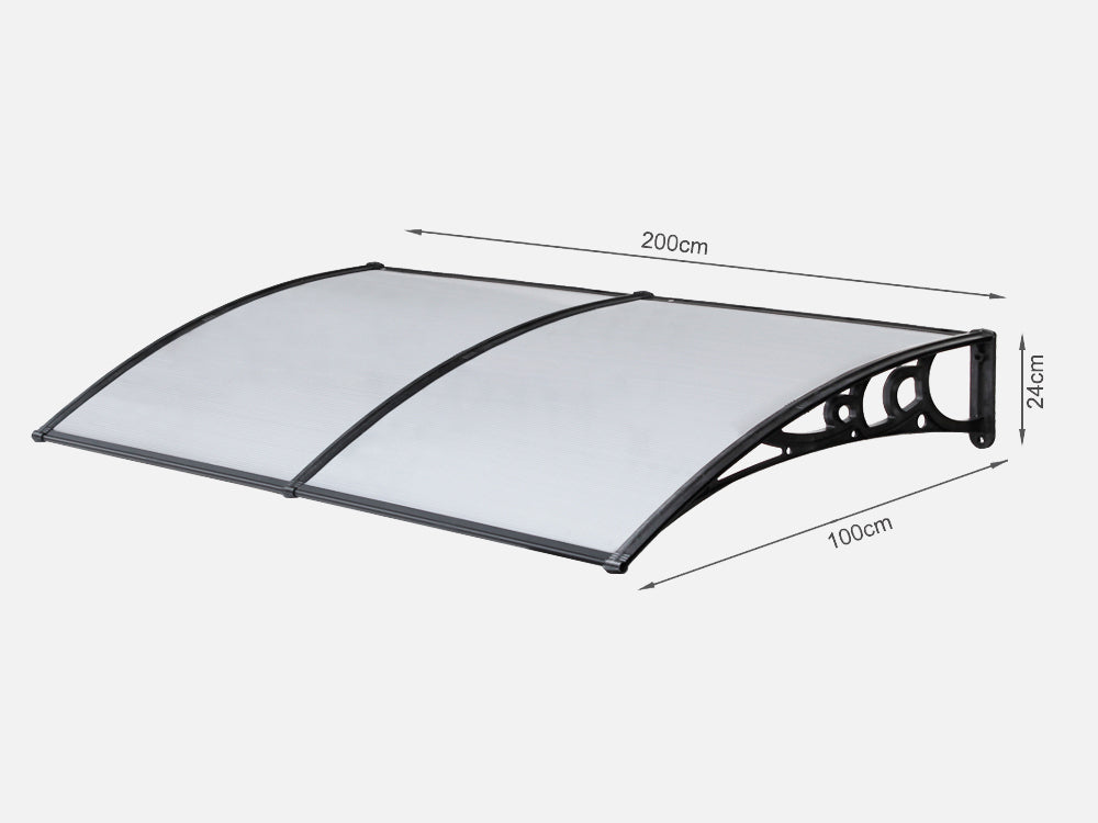 TOUGHOUT Canopy Awning Door Window Awning 2m x 1m
