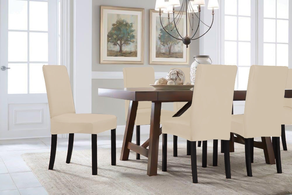 4PCS Dining Chair Cover - BEIGE