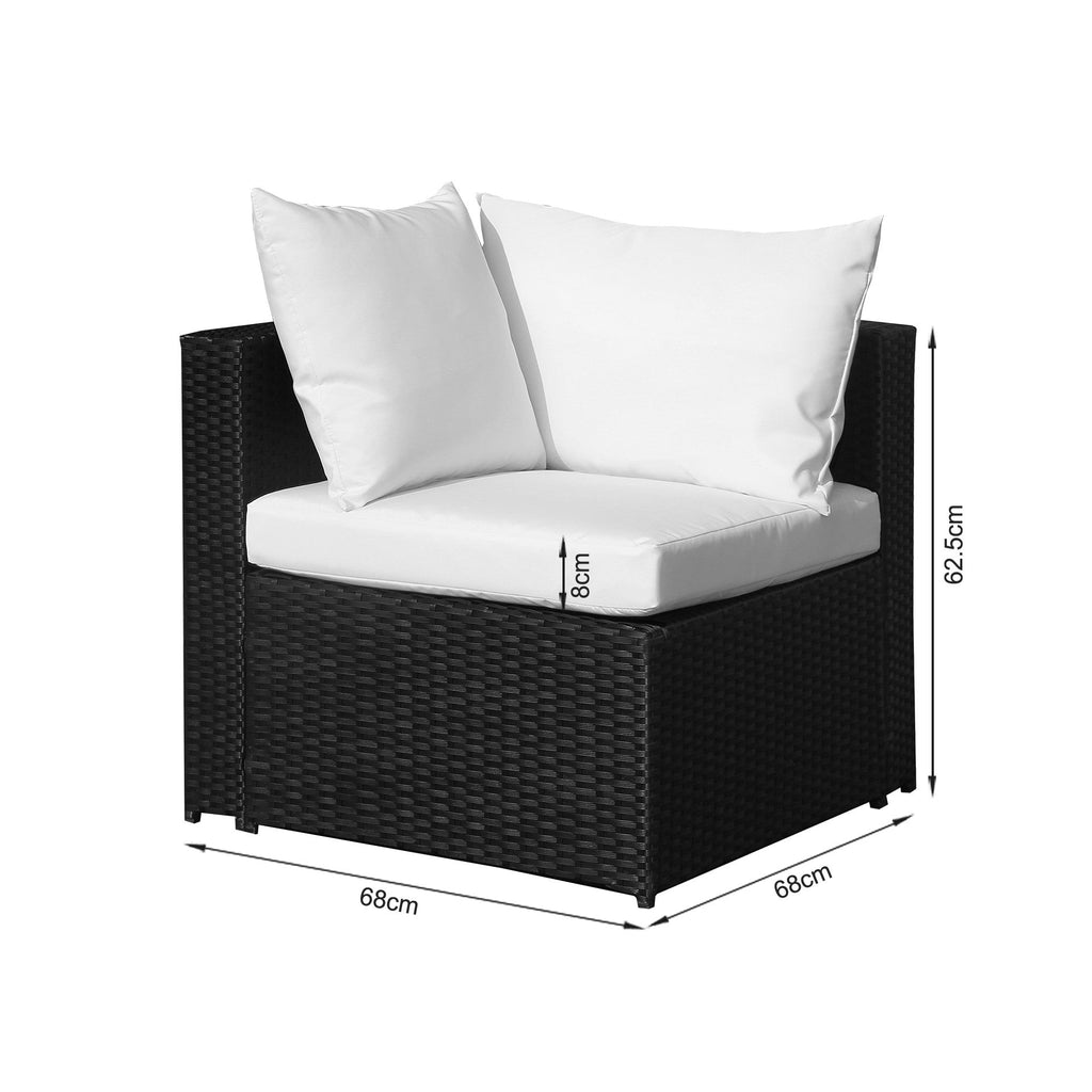 Verona 7 Piece Rattan Outdoor Sofa Set - White