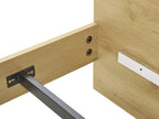 FROHNA King Wooden Bed Frame - Oak