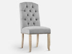 LAYLA 2PCS Velvet Dining Chair - GREY