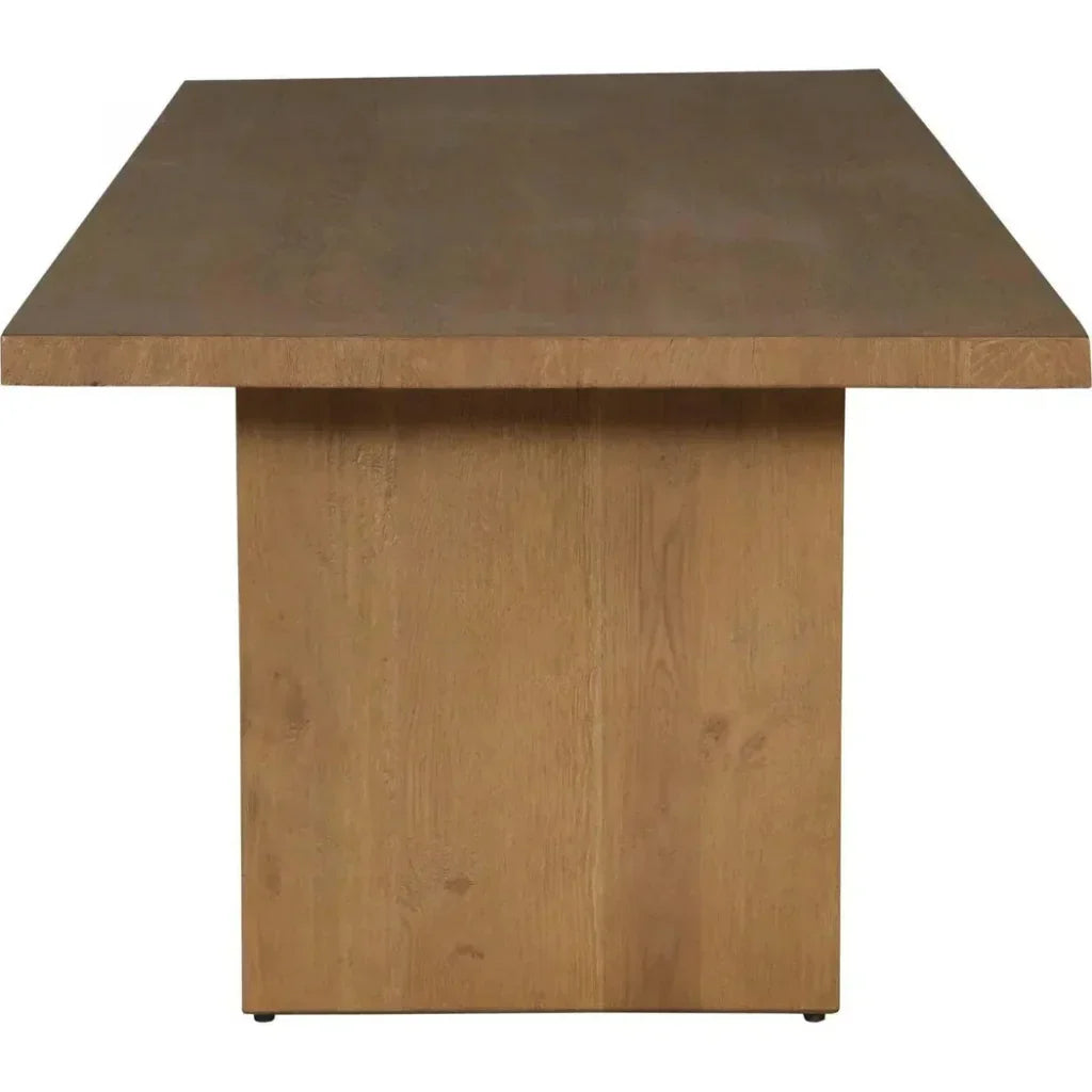 96" Solid Wood Natural Tone Koshi Dining Table