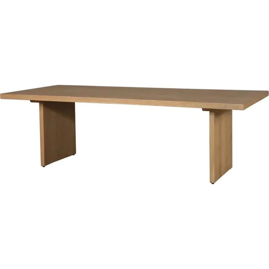 96" Solid Wood Natural Tone Koshi Dining Table