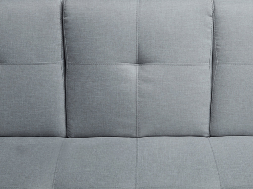 VENICE 3 Seater Sofa bed with Cup Holders - GREY