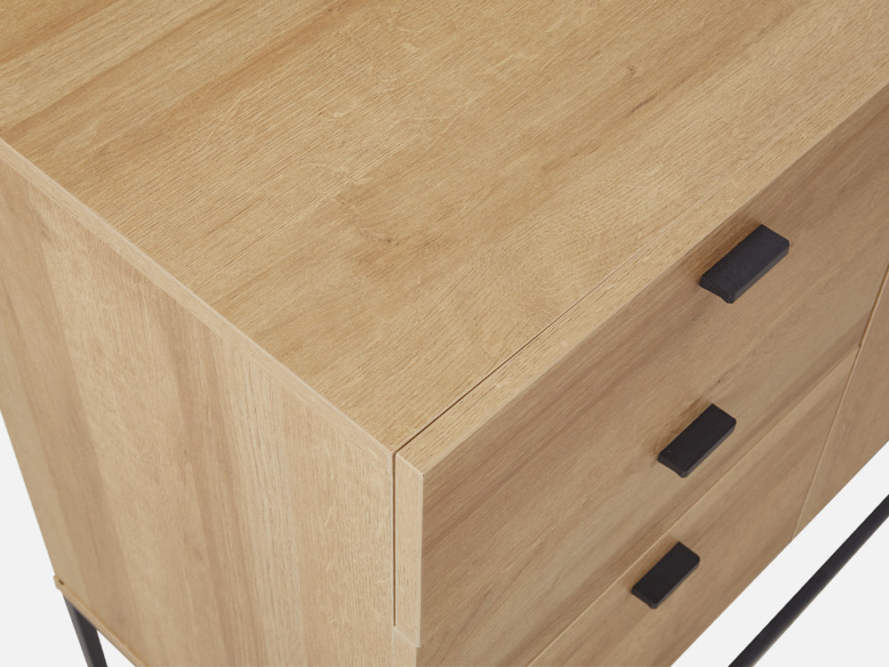 XOAN Sideboard Buffet Table - Oak