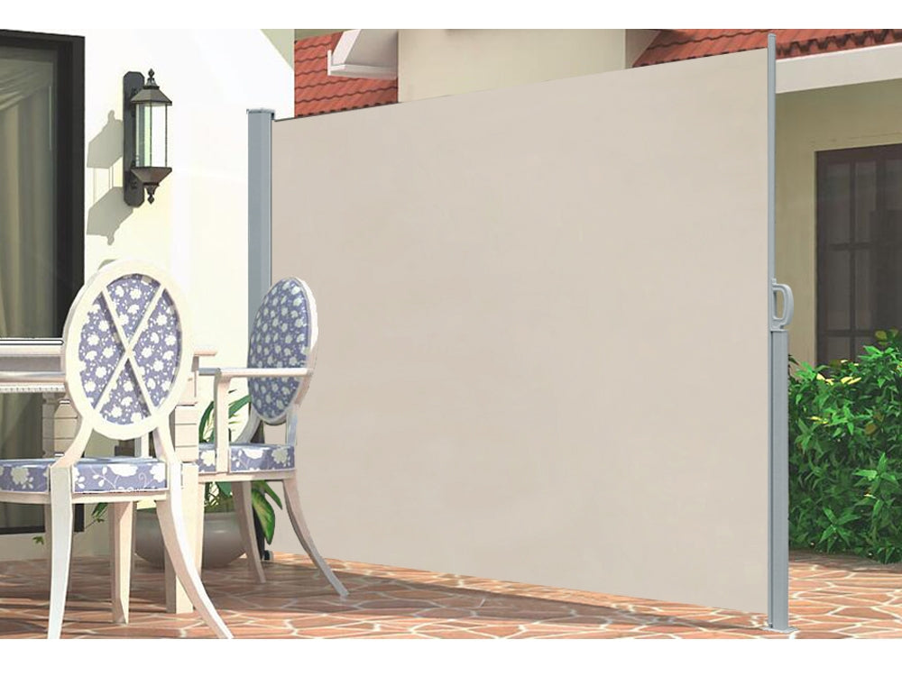 Toughout 1.8m x 3m Retractable Side Awning Screen Shade
