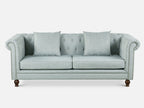 VAGAS 3 Seater Fabric Sofa - LIGHT GREY