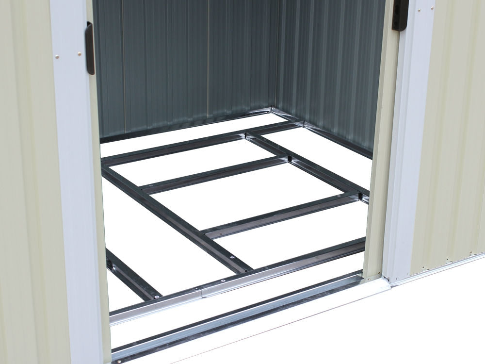 Garden Shed 1.83M x 2.57M x 2.09M BEIGE