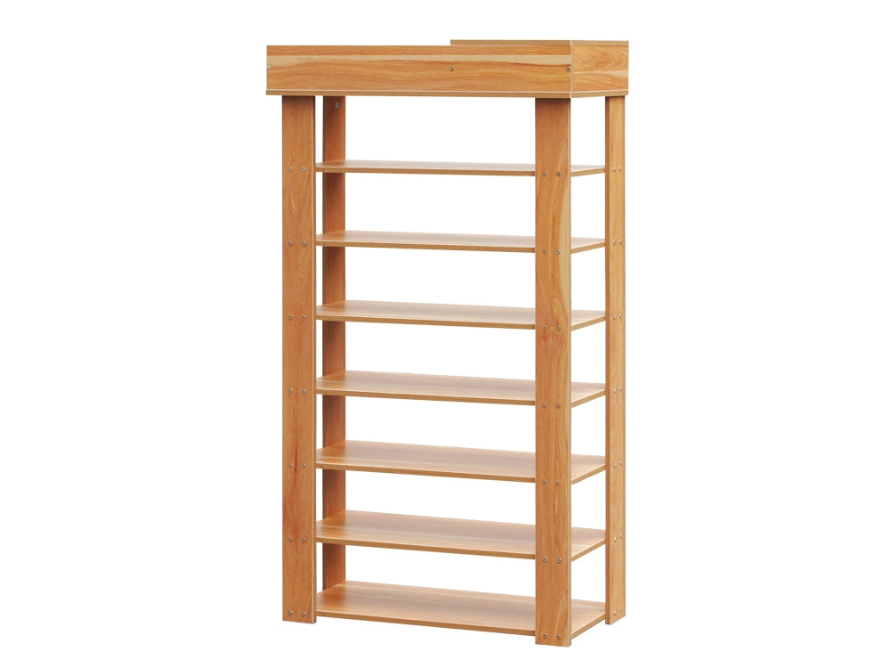 TAHUNA 8 Tiers Shoe Rack Organiser Storage Shelf - Oak