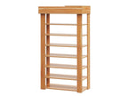 TAHUNA 8 Tiers Shoe Rack Organiser Storage Shelf - Oak