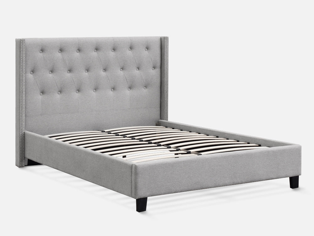 ELBRUS King Bed Frame - LIGHT GREY