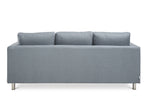 Seattle 3-Seater Fabric Sofa Couch with Chaise - Grey