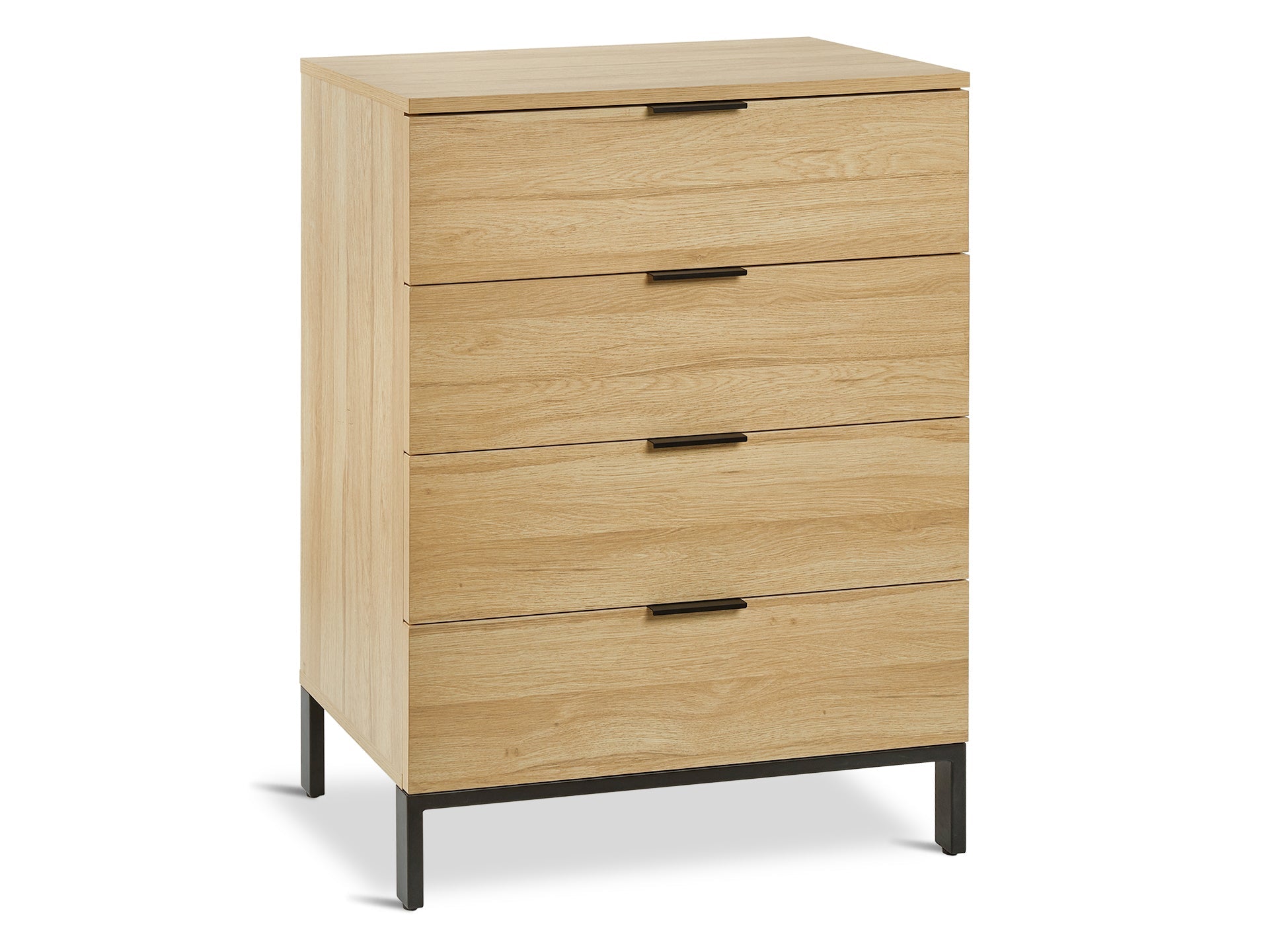 Ocala Tallboy 4 Drawer Chest Dresser - Oak