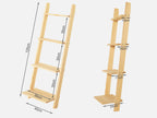CHILKA 4 Tier Ladder Shelf - Oak