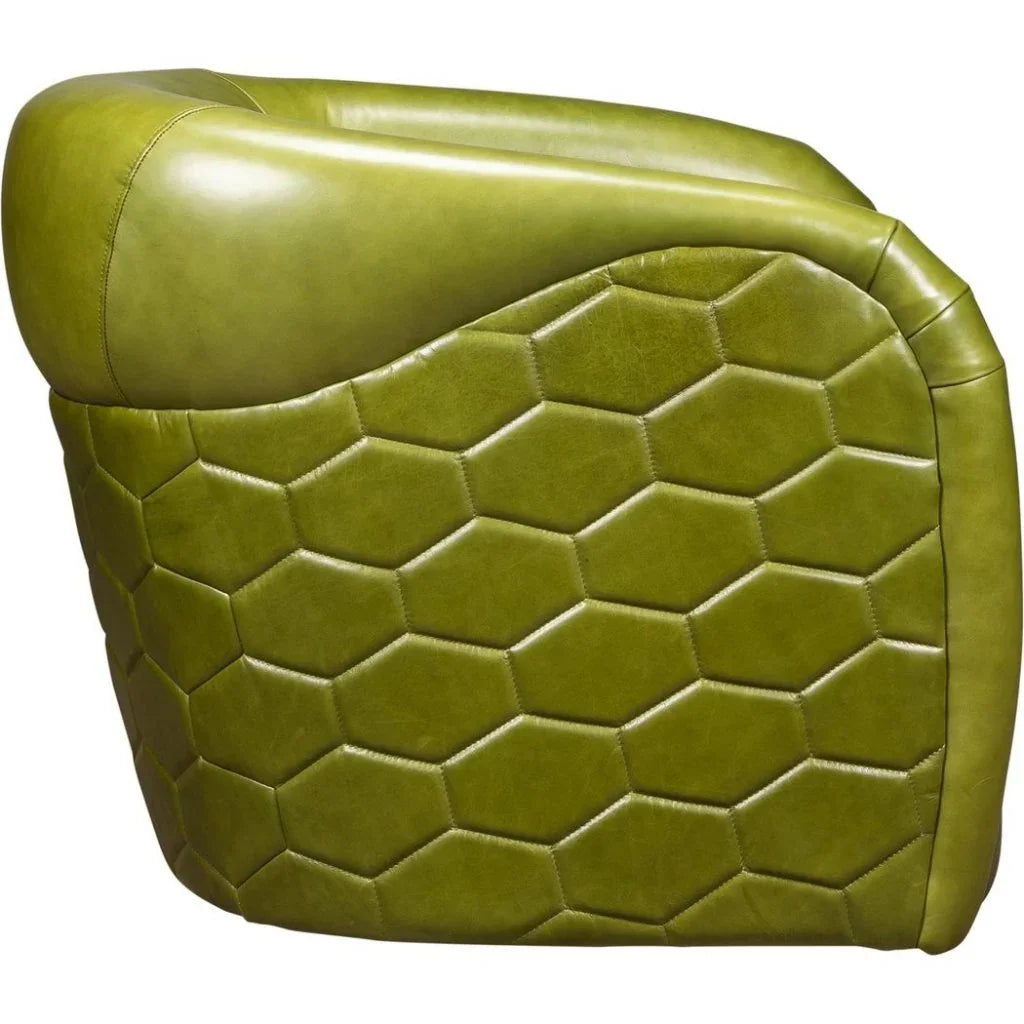 A'Buzz Leather Modern Design Swivel Chair