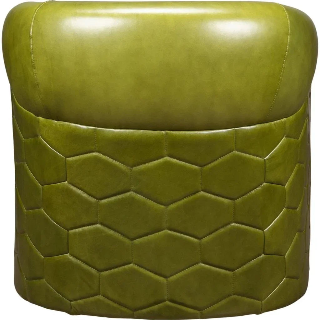 A'Buzz Leather Modern Design Swivel Chair