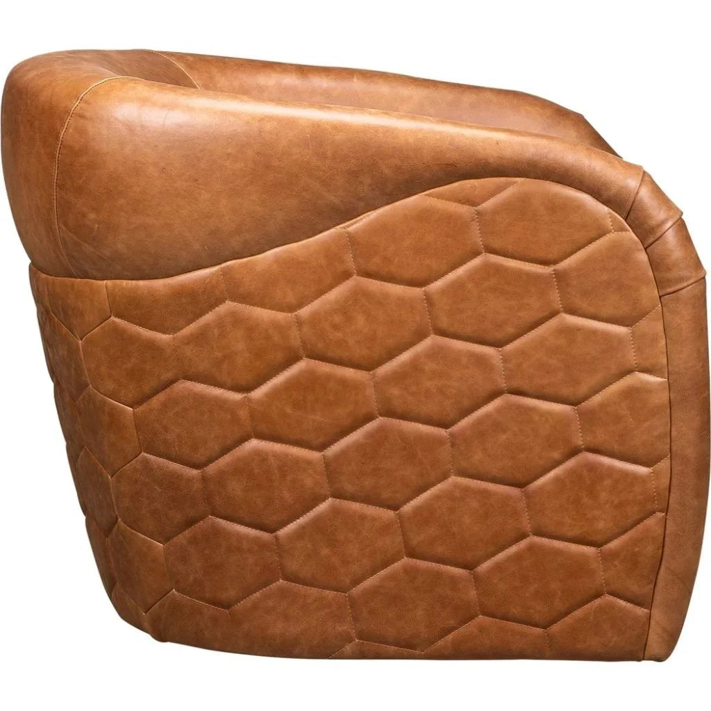 A'Buzz Leather Modern Design Swivel Chair