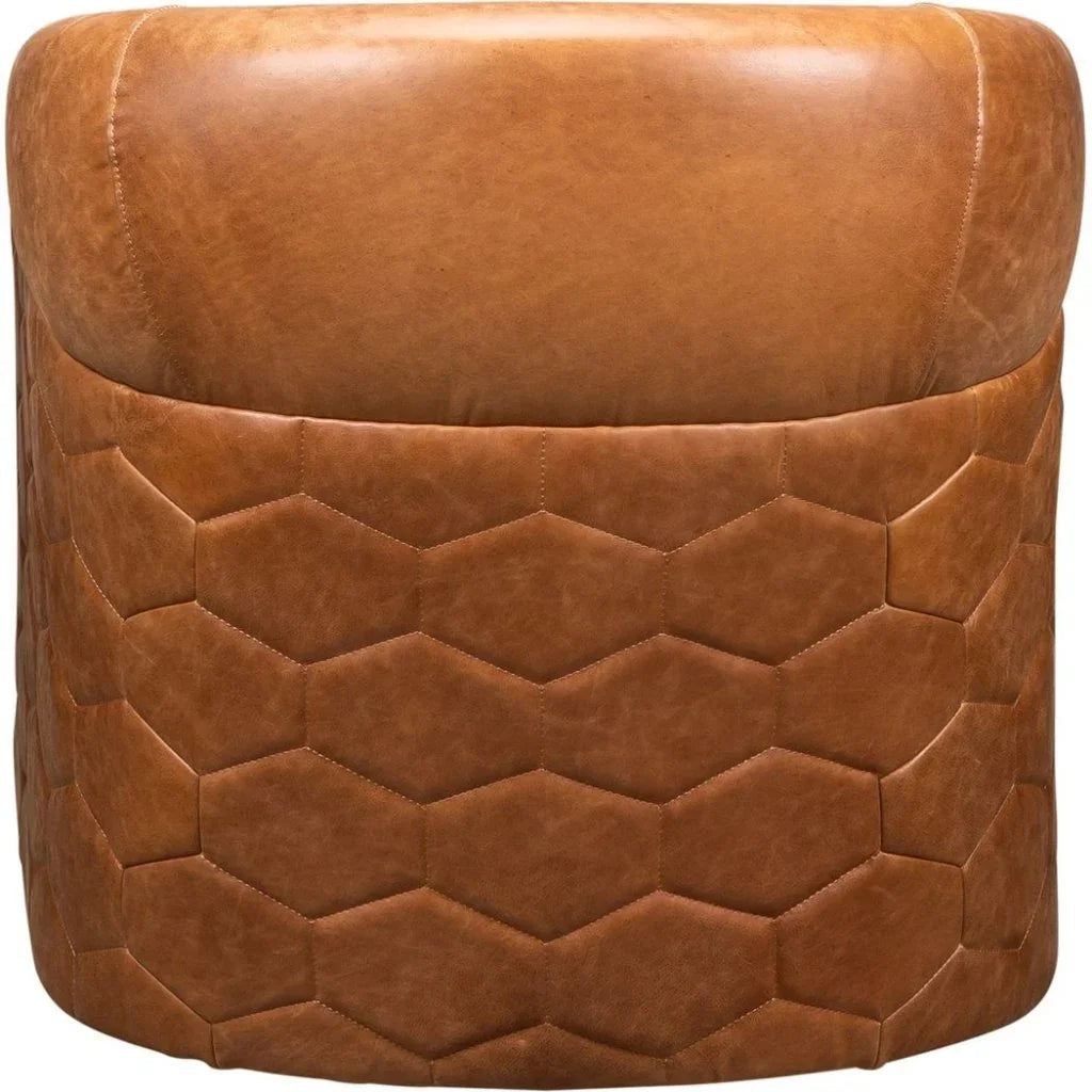 A'Buzz Leather Modern Design Swivel Chair