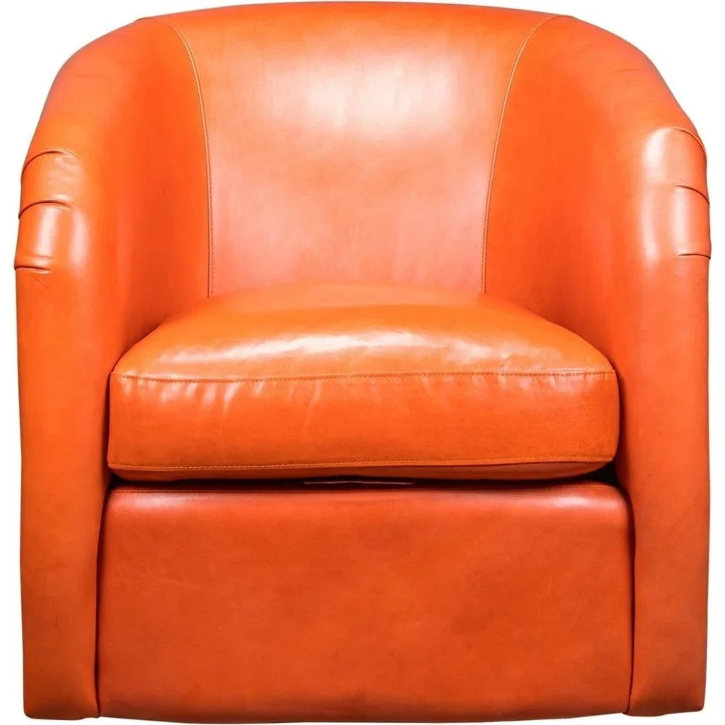 A'Buzz Leather Modern Design Swivel Chair