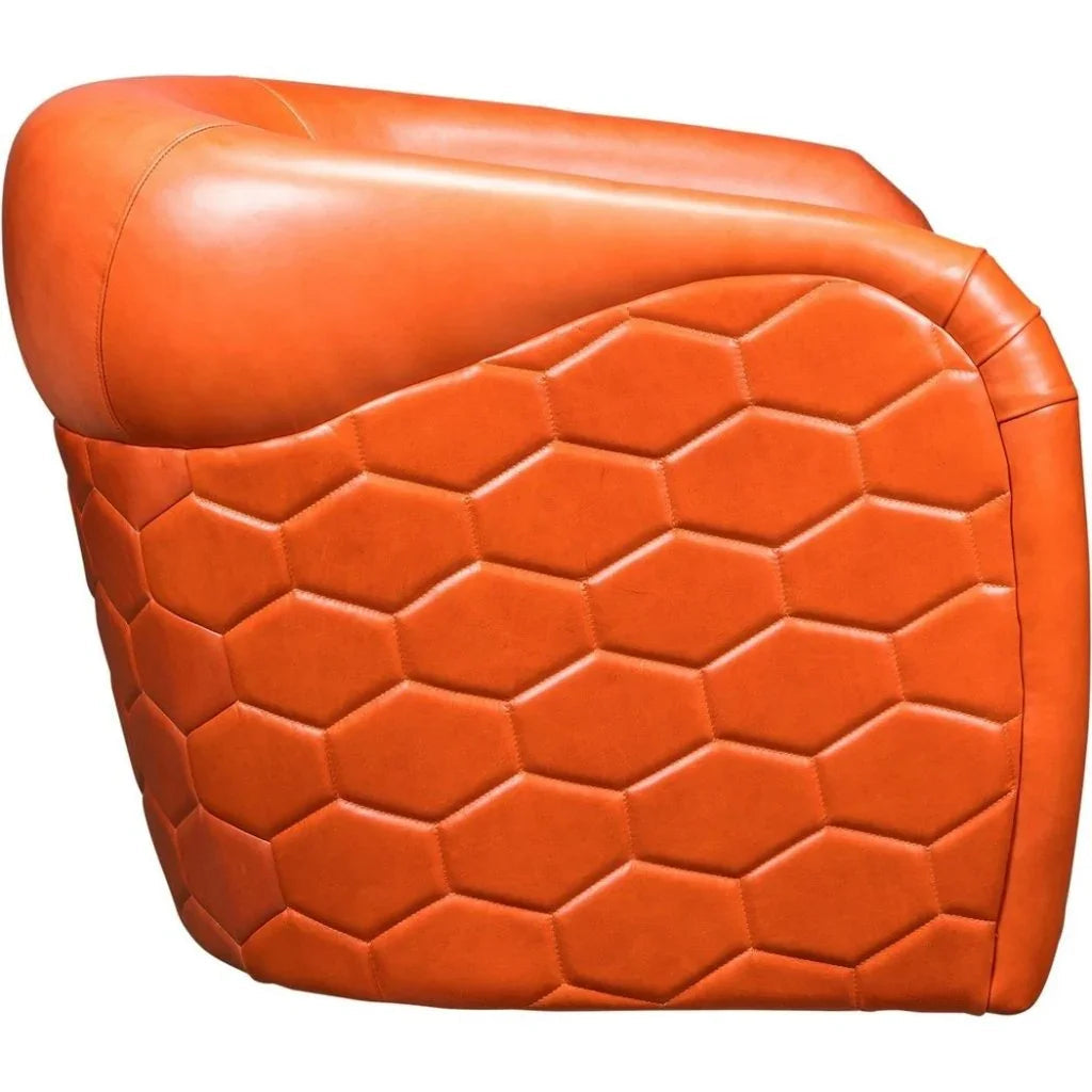 A'Buzz Leather Modern Design Swivel Chair