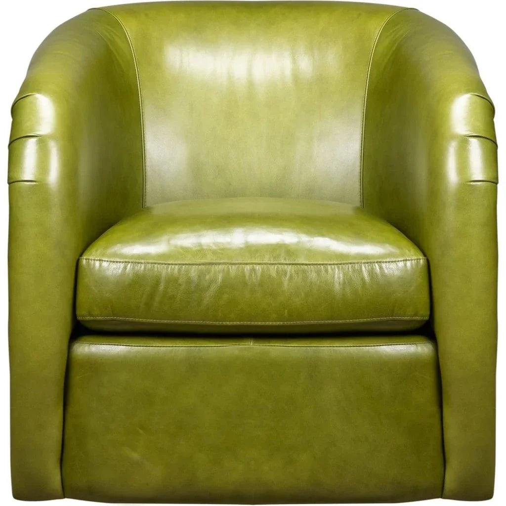 A'Buzz Leather Modern Design Swivel Chair