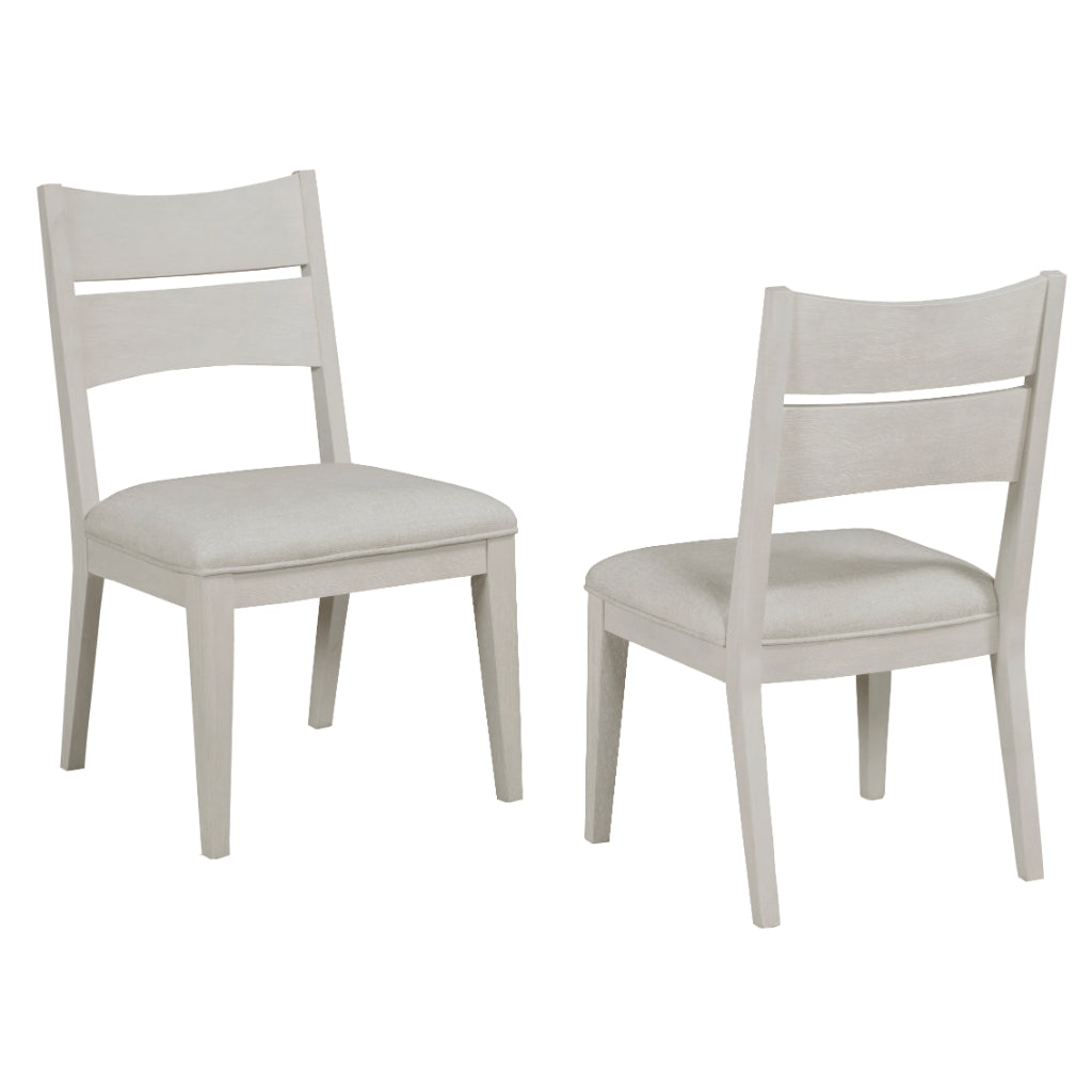 Abaco Performance Fabric White Side Chair (Set Of 2)