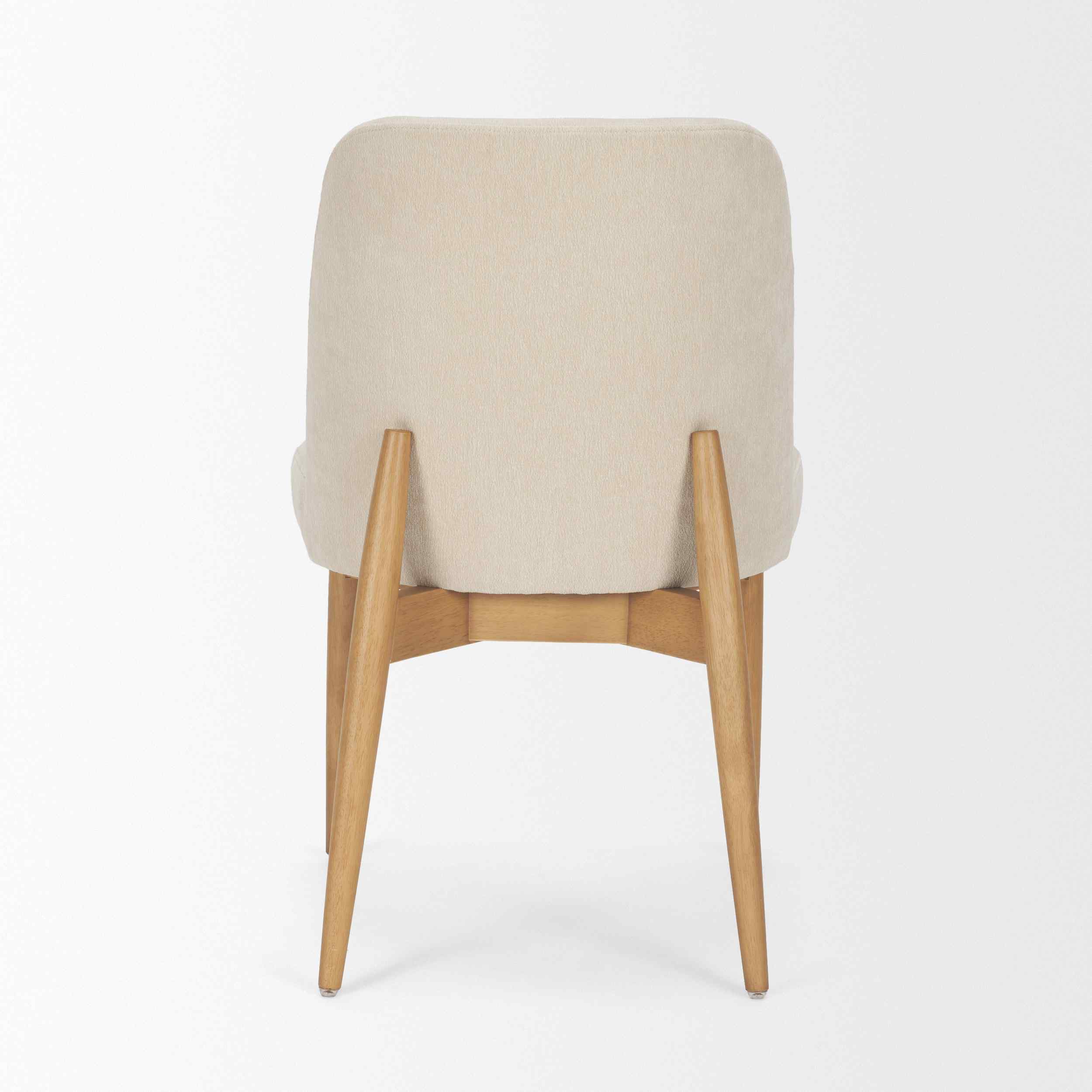 Abbie Leather Armless Dining Chair 2PC