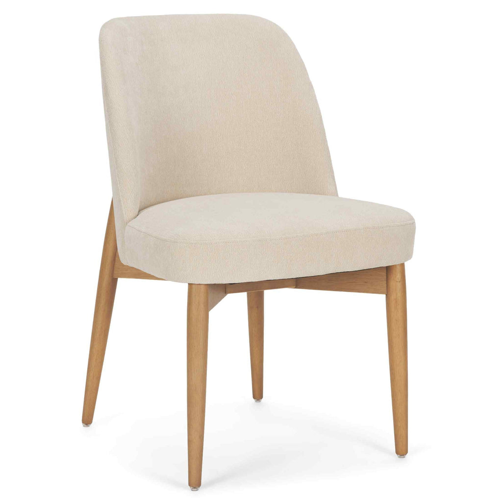 Abbie Leather Armless Dining Chair 2PC