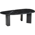 Aberdeen Black Marble & Wood Geometric Coffee Table