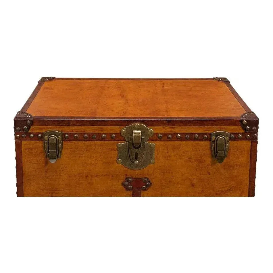 Abilene Side Table Leather Box With Stand