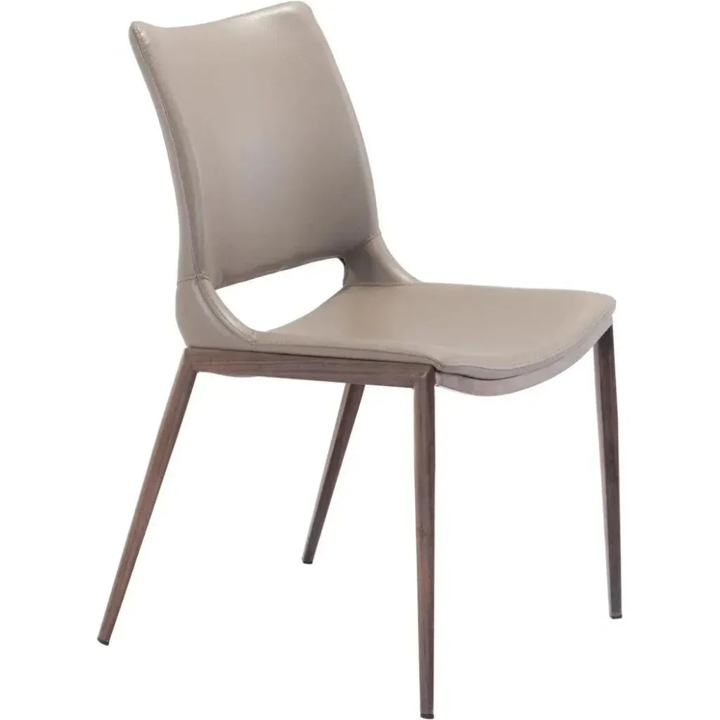 Ace Leather Armless Dining Chair 2PC