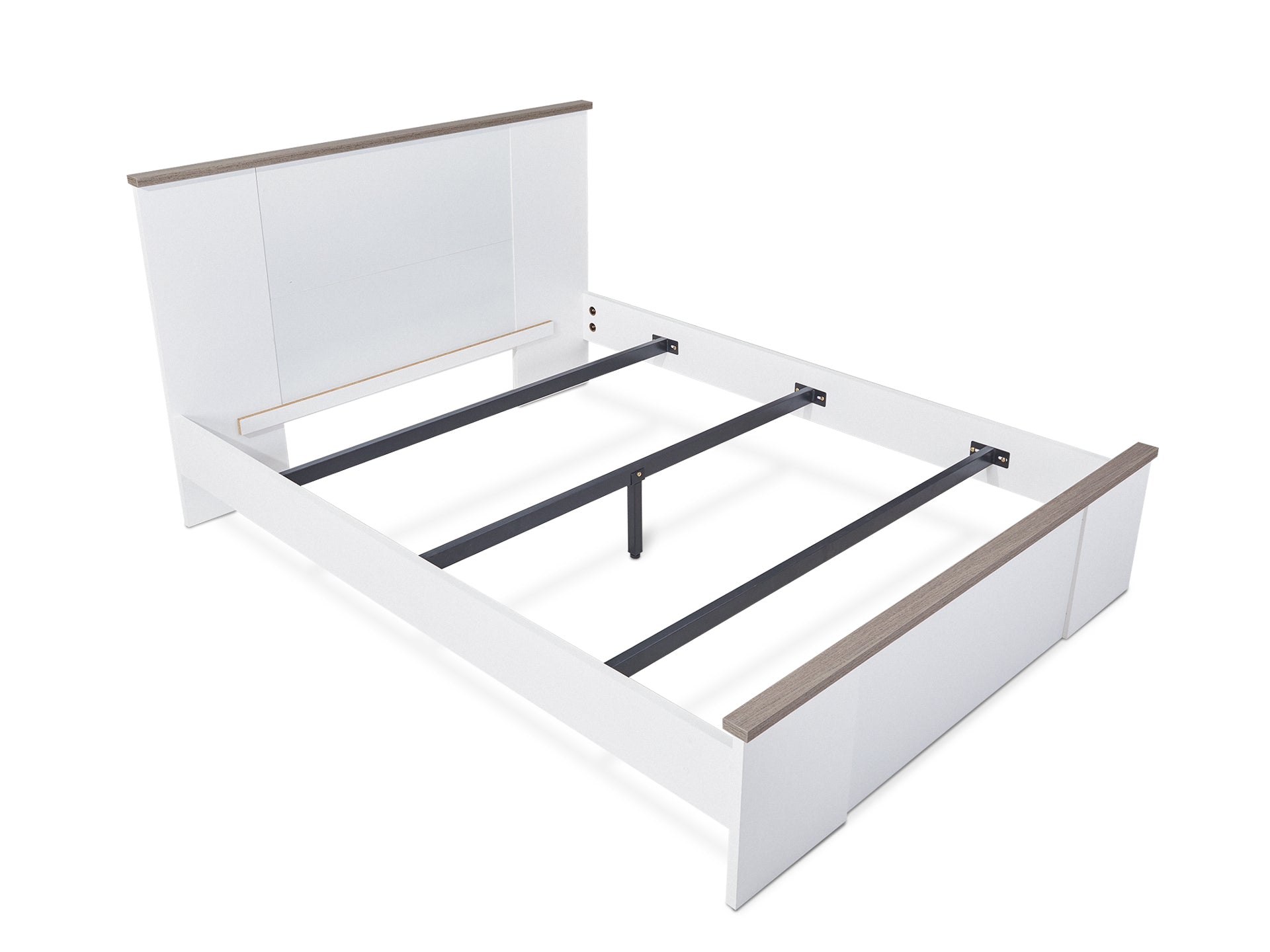 WAIPOUA Queen Wooden Bed Frame - GREY Oak