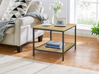 KADEN Square Coffee Table Side Table - Oak